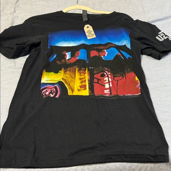 U2 at the Sphere Zoo TV Black Graphic T-Shirt - Picture 1 of 4